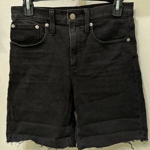 Madewell mid length high rise shorts